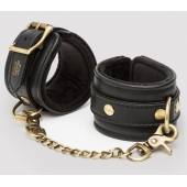 Черные наручники Bound to You Faux Leather Wrist Cuffs - Fifty Shades of Grey - купить с доставкой в Брянске