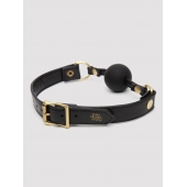 Черный кляп-шар Bound to You Faux Leather Ball Gag - Fifty Shades of Grey - купить с доставкой в Брянске