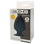 Черная анальная втулка Premium Silicone Plug M - 11 см. - Adrien Lastic