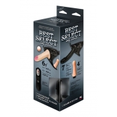 Черный женский пояс BEST SELECT с 3 насадками и вибрацией - LOVETOY (А-Полимер) - купить с доставкой в Брянске