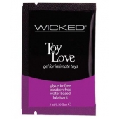 Лубрикант на водной основе для использования с игрушками WICKED Toy Love - 3 мл. - Wicked - купить с доставкой в Брянске