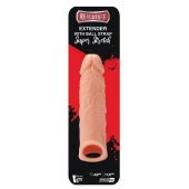 Телесная насадка EXTENDER WITH BALL STRAP 6.5 - 17 см. - Dream Toys - в Брянске купить с доставкой