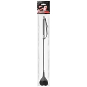 Черный стек с наконечником-сердечком - 54 см. - Notabu - купить с доставкой в Брянске Черный стек с наконечником-сердечком - 54 см. - Notabu - купить с доставкой в Брянске