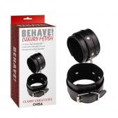 Черные оковы Classic Ankle Cuffs - Chisa - купить с доставкой в Брянске