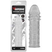 Прозрачная реалистичная насадка на пенис Extra Texture Sleeve - 16,2 см. - Chisa - в Брянске купить с доставкой