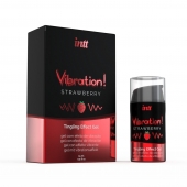 Жидкий интимный гель с эффектом вибрации Vibration! Strawberry - 15 мл. - INTT - купить с доставкой в Брянске