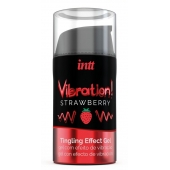 Жидкий интимный гель с эффектом вибрации Vibration! Strawberry - 15 мл. - INTT - купить с доставкой в Брянске