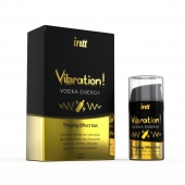 Жидкий интимный гель с эффектом вибрации Vibration! Vodka Energy - 15 мл. - INTT - купить с доставкой в Брянске