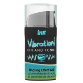 Жидкий интимный гель с эффектом вибрации Vibration! Gin   Tonic - 15 мл. - INTT - купить с доставкой в Брянске