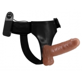 Страпон на трусиках с вибрацией Ultra Passionate Harness - 16 см. - Baile - купить с доставкой в Брянске
