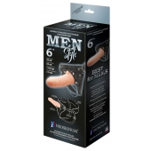 Телесный пустотелый харнесс MEN Style - 17,5 см. - LOVETOY (А-Полимер) - купить с доставкой в Брянске