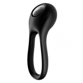 Черное эрекционное виброкольцо Majestic Duo - Satisfyer - в Брянске купить с доставкой