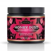 Пудра для тела Honey Dust Body Powder с ароматом клубники - 170 гр. - Kama Sutra - купить с доставкой в Брянске