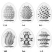 Набор из 6 мастурбаторов Tenga EGG IV с различным рельефом - Tenga - в Брянске купить с доставкой