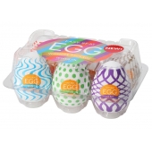 Набор из 6 мастурбаторов Tenga EGG IV с различным рельефом - Tenga - в Брянске купить с доставкой