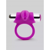 Лиловое виброкольцо с пультом ДУ Remote Control Cock Ring - Happy Rabbit - в Брянске купить с доставкой