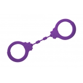 Фиолетовые силиконовые поножи Limitation - Lola Games - купить с доставкой в Брянске