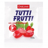 Гель-смазка Tutti-frutti со вкусом барбариса - 4 гр. - Биоритм - купить с доставкой в Брянске
