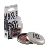 Экстремально тонкие презервативы в железном кейсе MAXUS Extreme Thin - 3 шт. - Maxus - купить с доставкой в Брянске