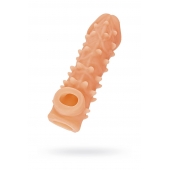 Телесная закрытая насадка с пупырышками Cock Sleeve Size M - 15,6 см. - KOKOS - в Брянске купить с доставкой