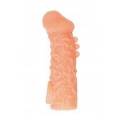 Телесная закрытая насадка с шершавой головкой Cock Sleeve Size L - 17,6 см. - KOKOS - в Брянске купить с доставкой