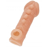 Телесная закрытая насадка с шишечками Cock Sleeve Size S - 13,8 см. - KOKOS - в Брянске купить с доставкой Телесная закрытая насадка с шишечками Cock Sleeve Size S - 13,8 см. - KOKOS - в Брянске купить с доставкой