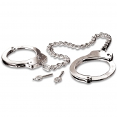 Металлические наручники Metal Leg Cuffs - Pipedream - купить с доставкой в Брянске