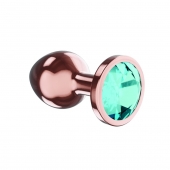 Пробка цвета розового золота с малиновым кристаллом Diamond Topaz Shine L - 8,3 см. - Lola Games - купить с доставкой в Брянске