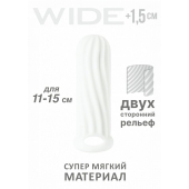 Белый фаллоудлинитель Homme Wide - 13 см. - Lola Games - в Брянске купить с доставкой
