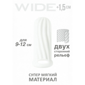 Белый фаллоудлинитель Homme Wide - 11 см. - Lola Games - в Брянске купить с доставкой