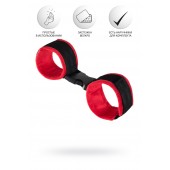 Красно-черные велюровые оковы Anonymo - ToyFa - купить с доставкой в Брянске