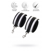 Серебристо-черные наручники Anonymo - ToyFa - купить с доставкой в Брянске