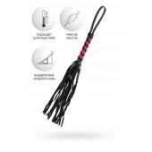 Черно-красный флоггер Anonymo - 45 см. - ToyFa - купить с доставкой в Брянске