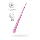 Розовый флоггер Anonymo - 64 см. - ToyFa - купить с доставкой в Брянске Розовый флоггер Anonymo - 64 см. - ToyFa - купить с доставкой в Брянске