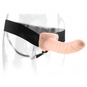Полый страпон 8  Hollow Strap-On телесного цвета - 19 см. - Pipedream - купить с доставкой в Брянске