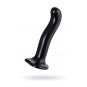 Черный стимулятор для пар P G-Spot Dildo Size L - 19 см. - Strap-on-me - в Брянске купить с доставкой
