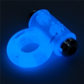 Голубое, светящееся в темноте эрекционное виброкольцо Lumino Play Vibrating Penis Ring - Lovetoy - в Брянске купить с доставкой
