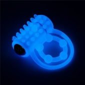 Голубое, светящееся в темноте виброкольцо Lumino Play Vibrating Penis Ring - Lovetoy - в Брянске купить с доставкой