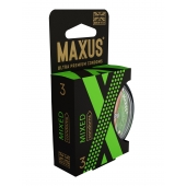 Презервативы в пластиковом кейсе MAXUS AIR Mixed - 3 шт. - Maxus - купить с доставкой в Брянске