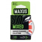 Презервативы в пластиковом кейсе MAXUS AIR Mixed - 3 шт. - Maxus - купить с доставкой в Брянске