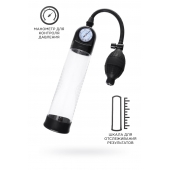 Прозрачная механическая помпа Roald с манометром - Sexus - в Брянске купить с доставкой Прозрачная механическая помпа Roald с манометром - Sexus - в Брянске купить с доставкой