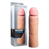 Телесная фаллическая насадка на пенис Magnum Xtender - 23 см. - Blush Novelties - в Брянске купить с доставкой