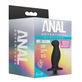 Черный анальный вибромассажёр Silicone Vibrating Prostate Massager 02 - 10,8 см. - Blush Novelties - в Брянске купить с доставкой