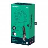 Черный анальный вибратор Hot Passion с функцией нагрева - Satisfyer - в Брянске купить с доставкой