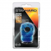 Голубое эрекционное виброкольцо Reusable 5 Function Cock Ring - Blush Novelties - в Брянске купить с доставкой