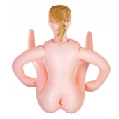 Надувная секс-кукла с реалистичной головой и поднятыми ножками - ToyFa - в Брянске купить с доставкой Надувная секс-кукла с реалистичной головой и поднятыми ножками - ToyFa - в Брянске купить с доставкой