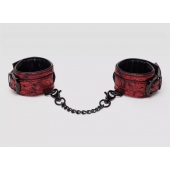 Красно-черные наручники Reversible Faux Leather Wrist Cuffs - Fifty Shades of Grey - купить с доставкой в Брянске