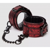 Красно-черные наручники Reversible Faux Leather Wrist Cuffs - Fifty Shades of Grey - купить с доставкой в Брянске
