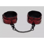 Красно-черные оковы Reversible Faux Leather Ankle Cuffs - Fifty Shades of Grey - купить с доставкой в Брянске
