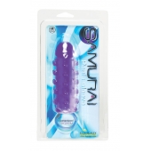 Закрытая фиолетовая насадка с пупырышками SAMURAI PENIS SLEEVE PURPLE - 14,5 см. - NMC - в Брянске купить с доставкой